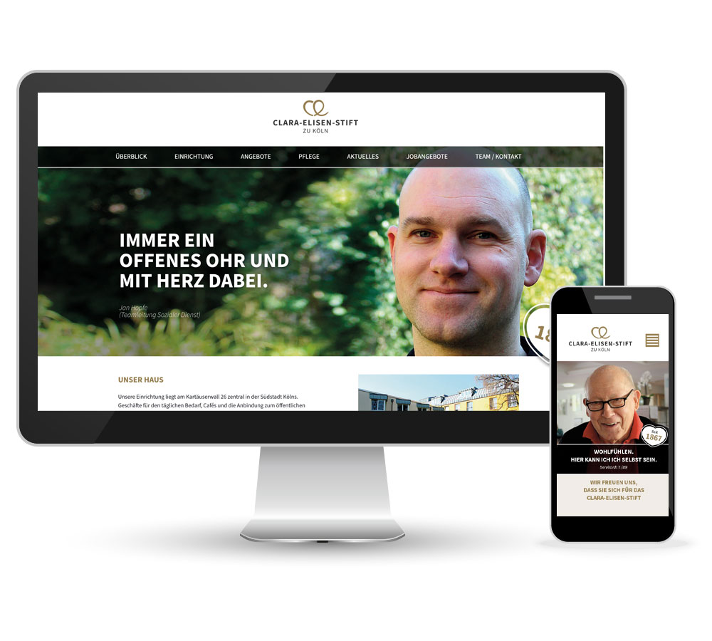 Webdesign für das Clara-Elisen-Stift