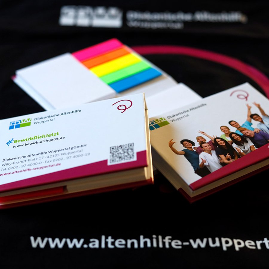 Haftnotizen für die Diakonische Altenhilfe Wuppertal