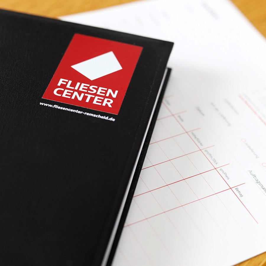 Buchkalender für das Fliesencenter