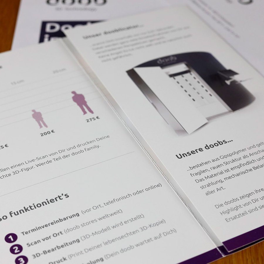 Infoflyer für unseren Kunden doob